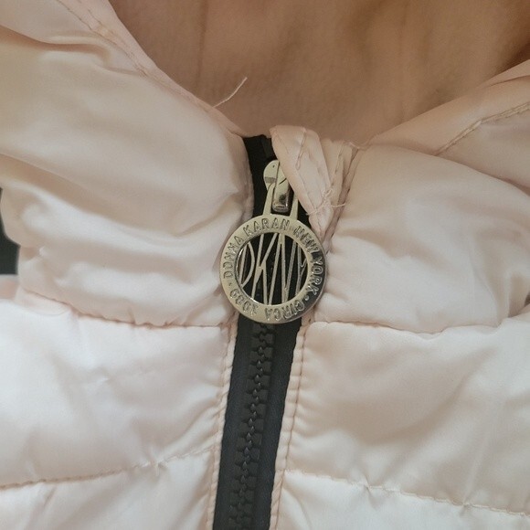 DKNY Baby Girl Pink and Black Snowsuit Outwear Size 6-9 Months - Picture 4 of 10